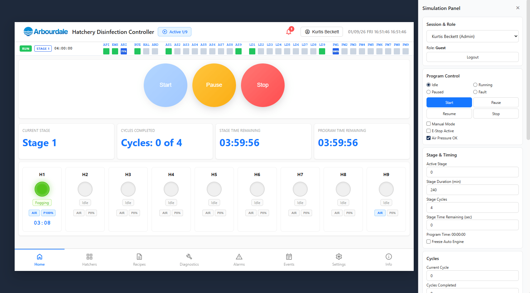 Hatchery Fogger System